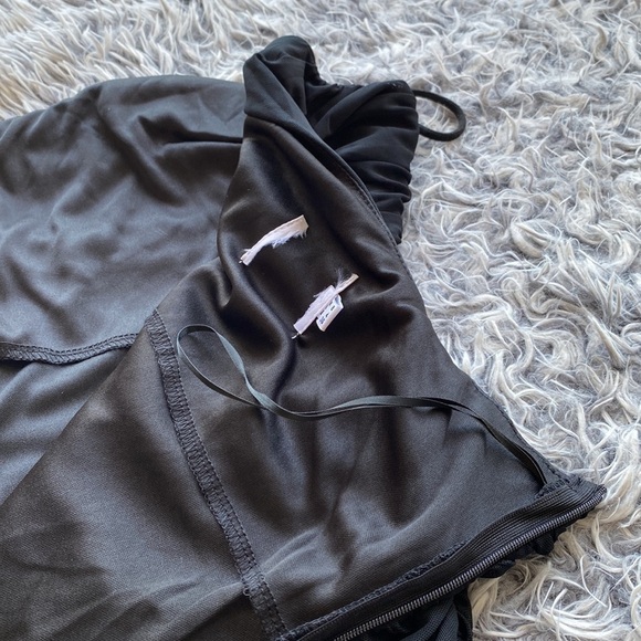 NWOT Princess Polly JOCASTA MINI Ribbed One Shoulder Black Dress - Picture 14 of 16